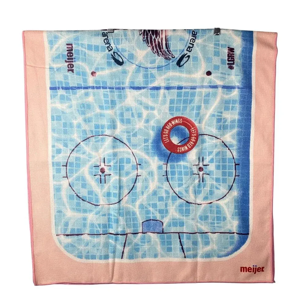 New Detroit Red Wings NHL Hockey Little Caesars Pool Ice Rink Beach Towel